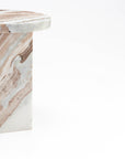 Rea Butterscotch Marble Accent Table