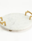 Marble Sylvan Handcrafted Aluminium Tray