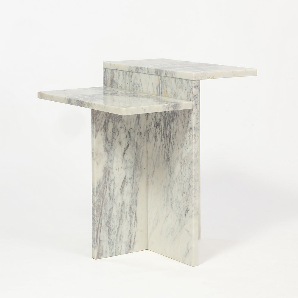 Violet Vein Marble Accent Table