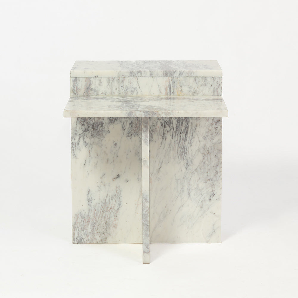 Violet Vein Marble Accent Table