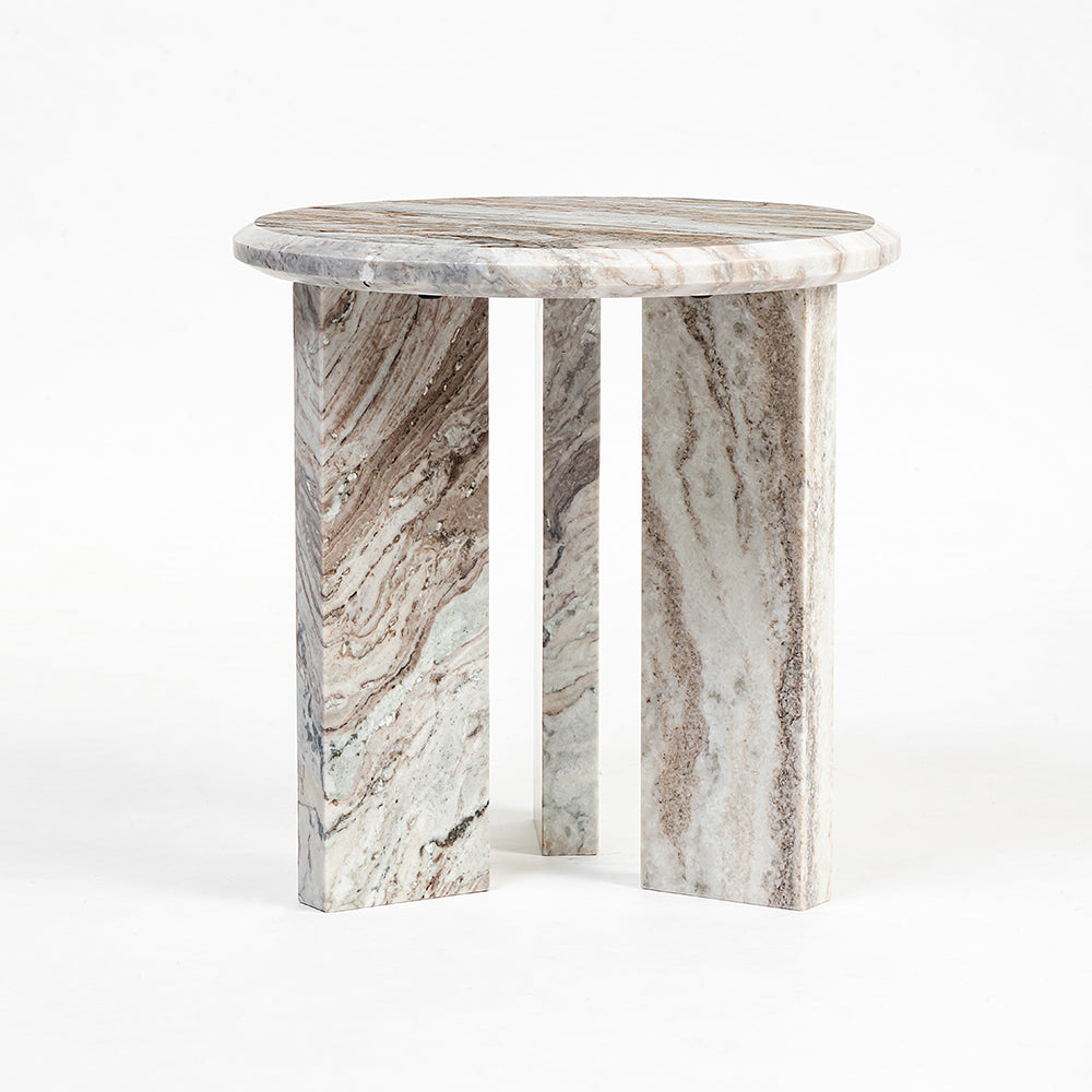 Miggo Sawar Marble Round Coffee Table Set of 2