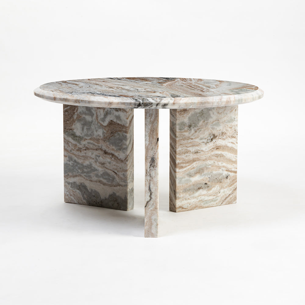 Miggo Sawar Marble Round Coffee Table - Large