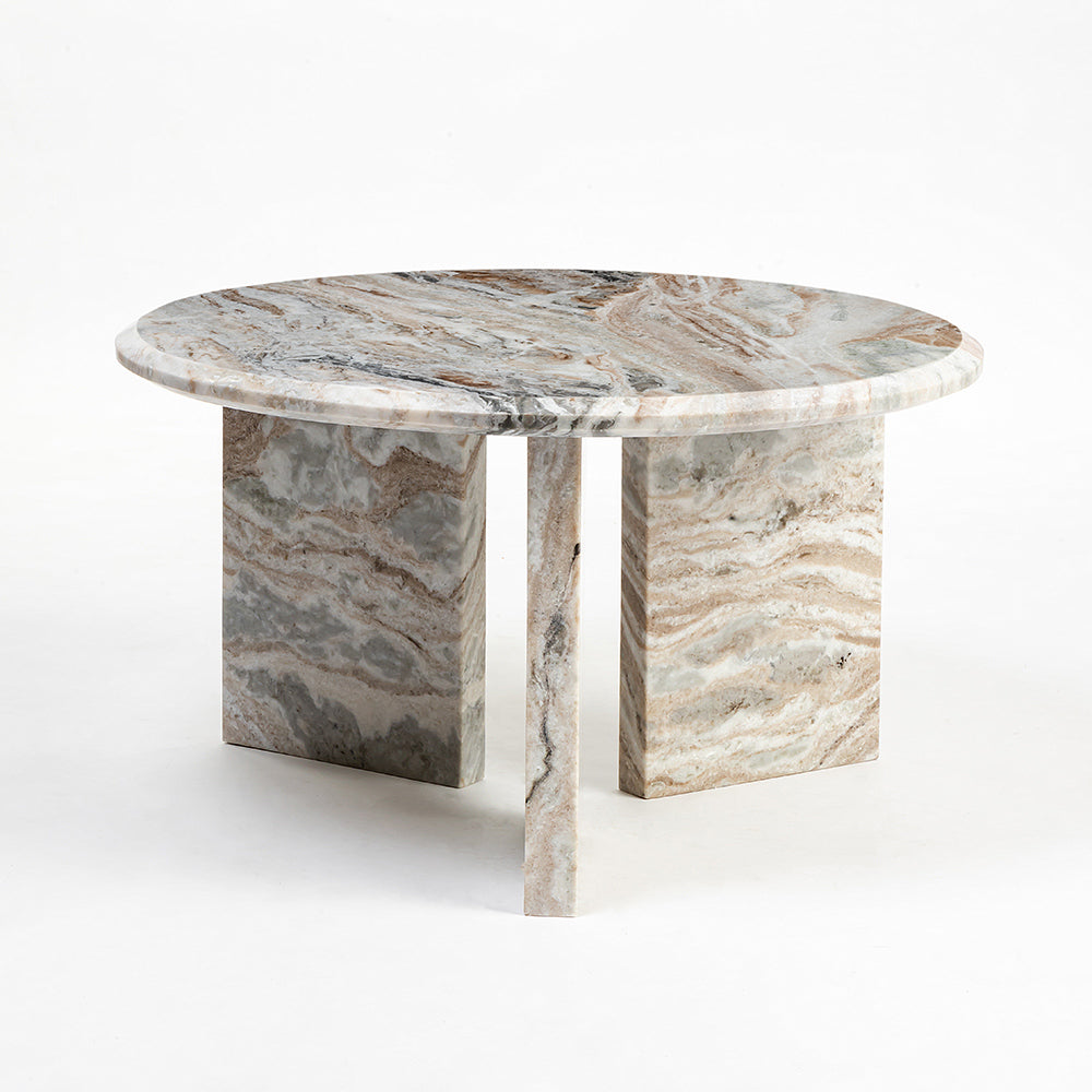 Miggo Sawar Marble Round Coffee Table - Large
