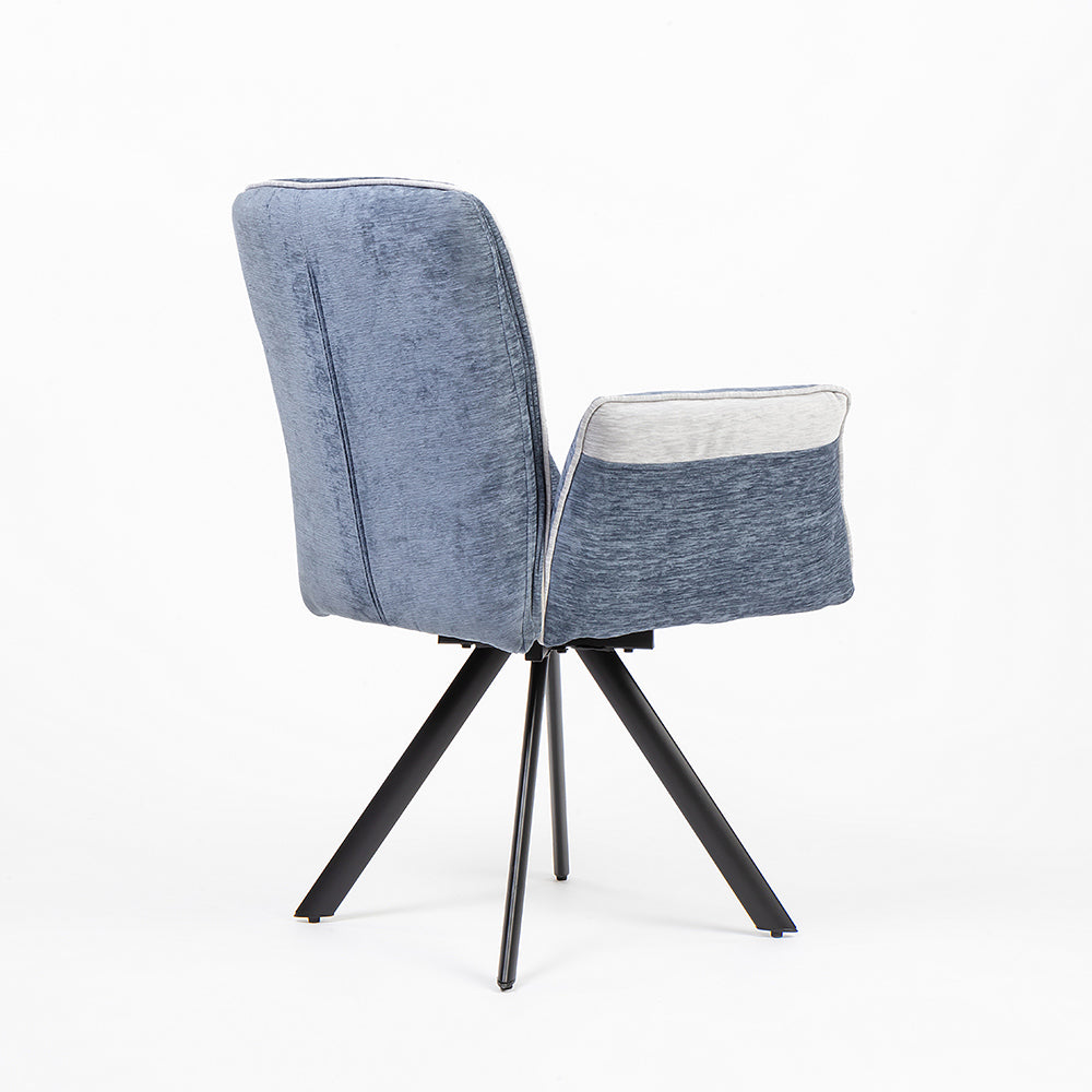 Cotton Octup Dining Chair with Metal