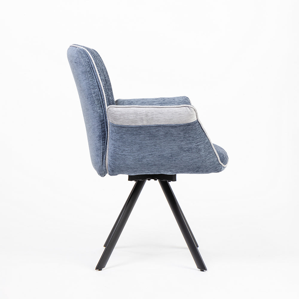 Cotton Octup Dining Chair with Metal