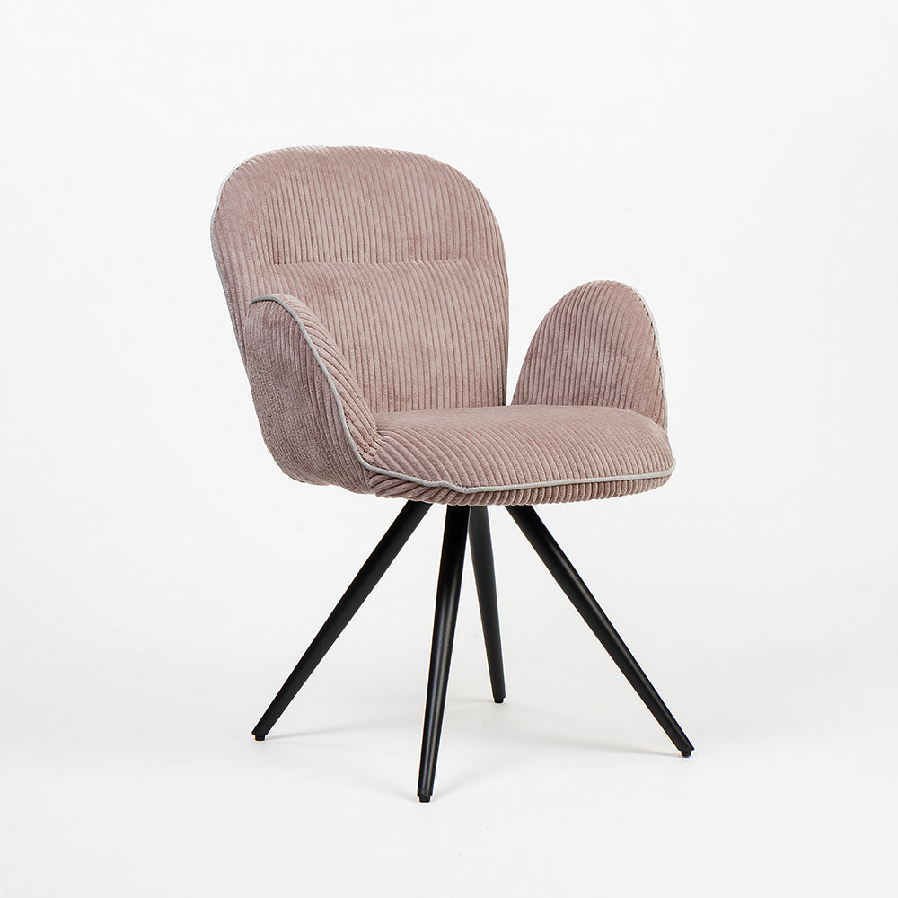 Velvet Jhene Dining Chair with Metal
