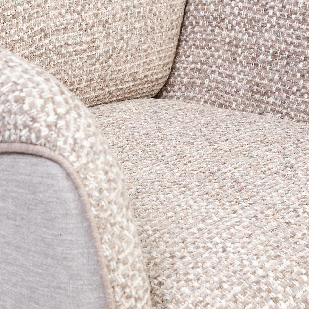 Boucle Scoot Dining Chair with Metal