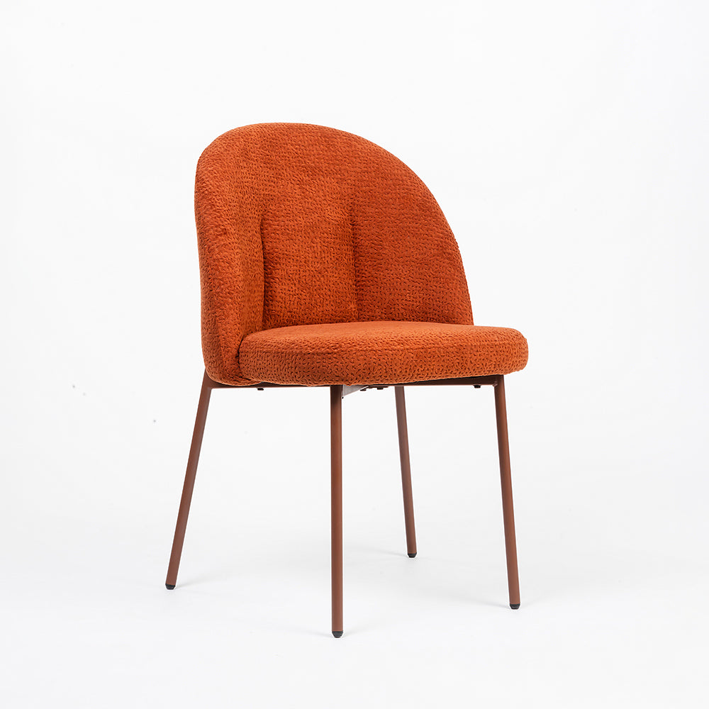 Boucle Alici Dining Chair with Metal