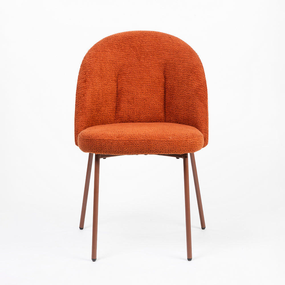 Boucle Alici Dining Chair with Metal