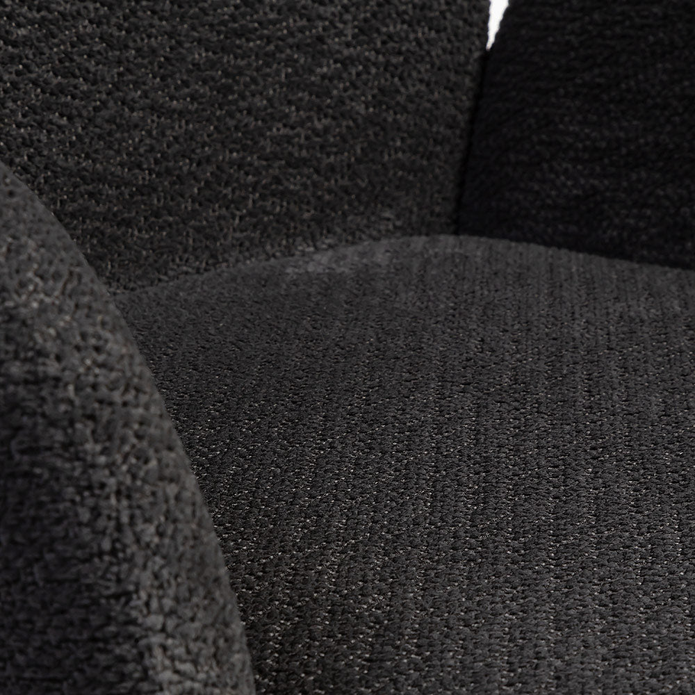 Boucle Hoir Dining Chair with Metal