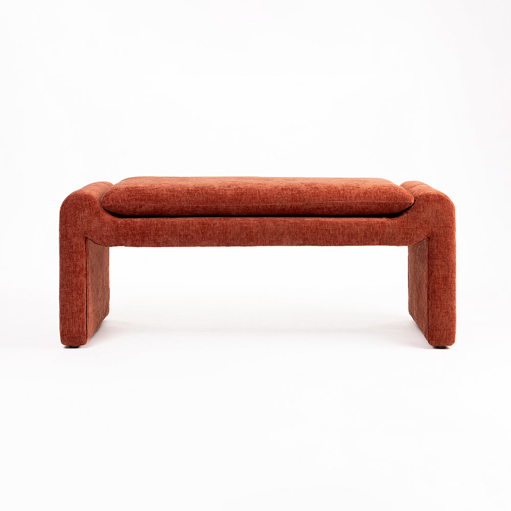 Mustar Velvet Bench