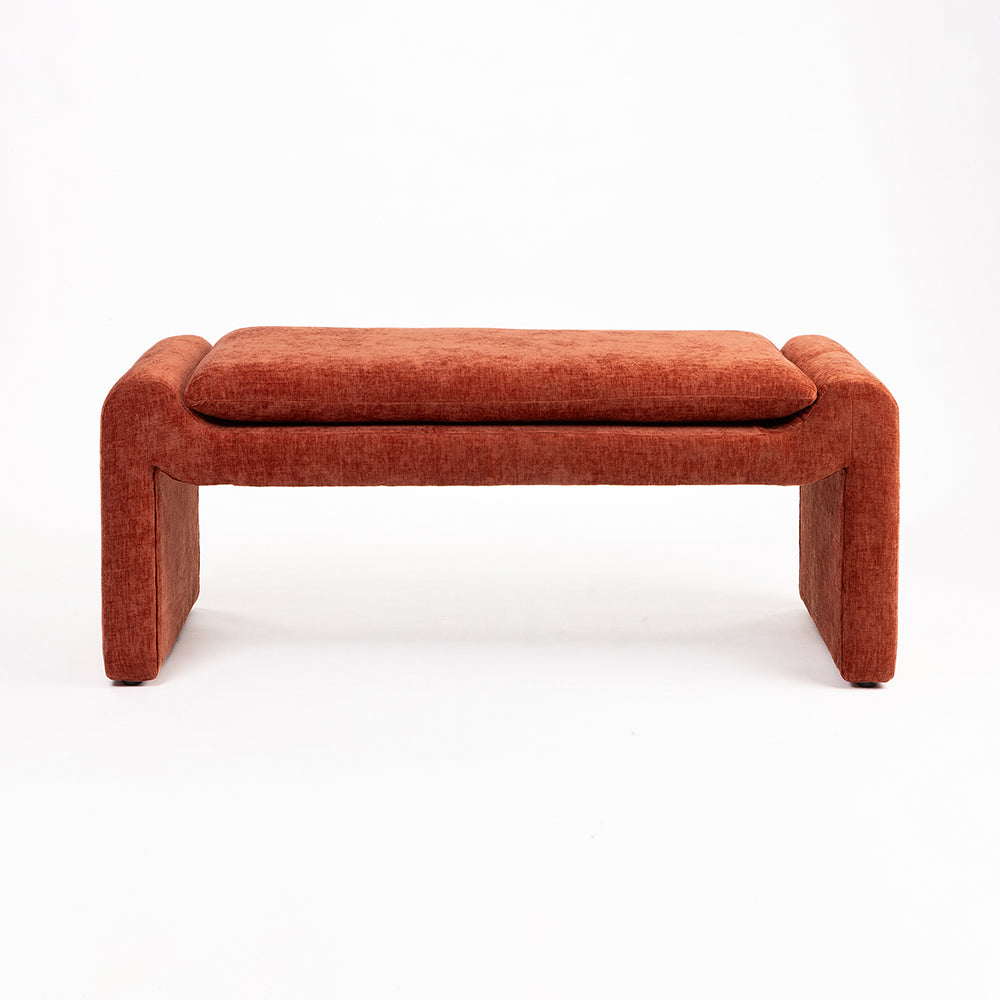 Mustar Velvet Bench