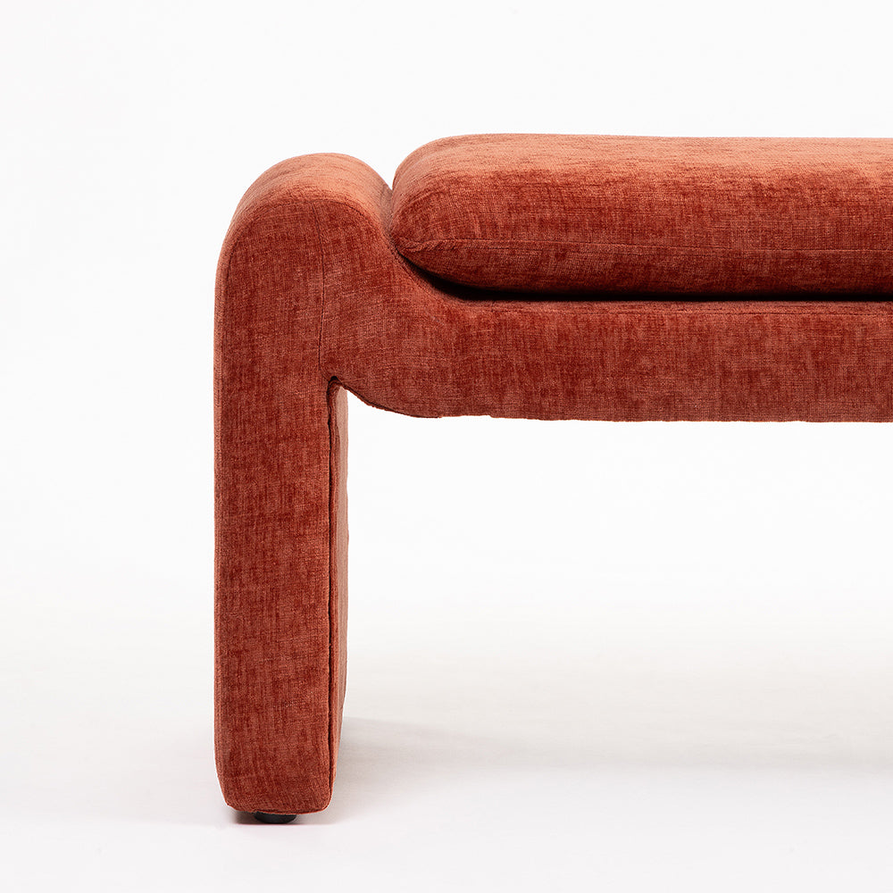 Mustar Velvet Bench
