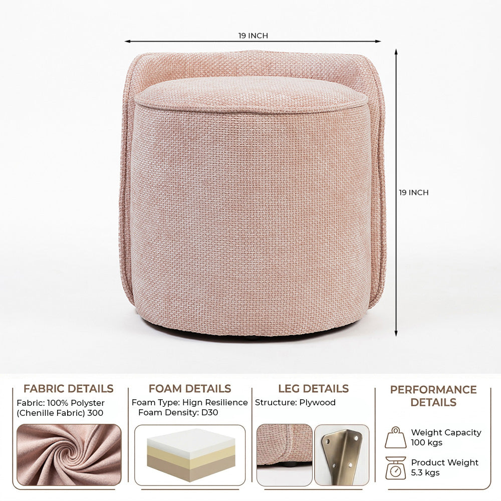 Glock Chenille Pouf