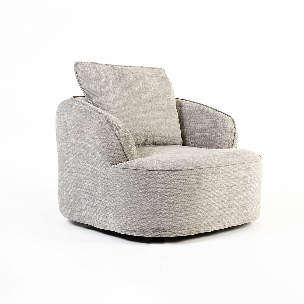Lithe Swivel Boucle Chair