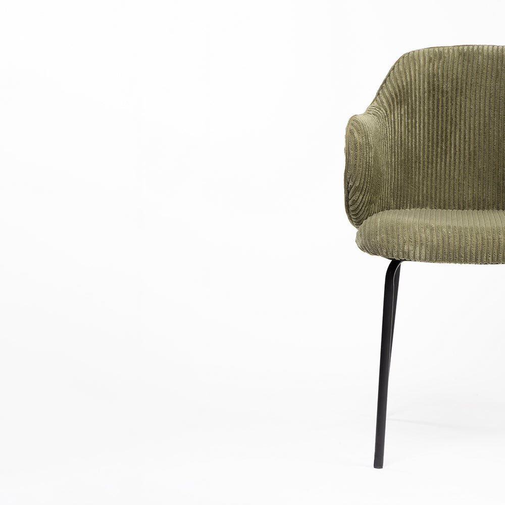 Choppa Velvet Dining Chair with Metal
