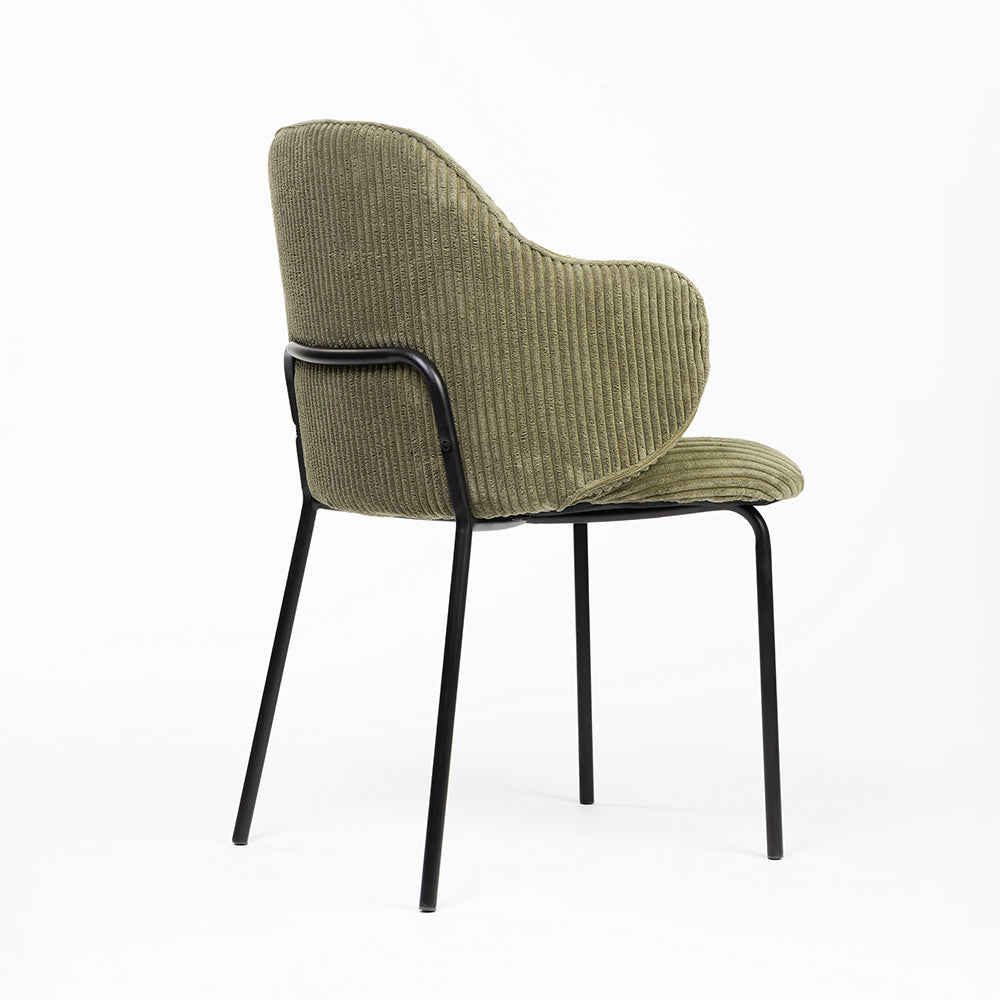 Choppa Velvet Dining Chair with Metal