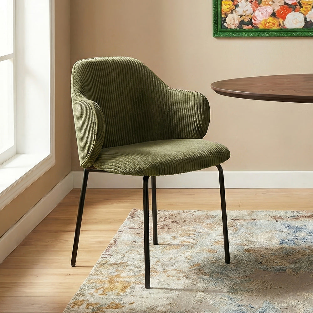 Choppa Velvet Dining Chair with Metal