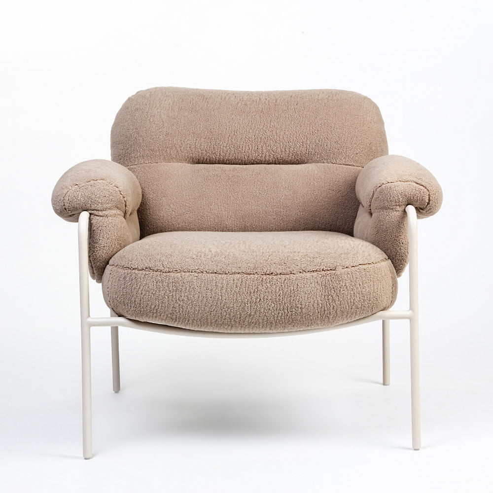 Osbour Boucle Chair with Wood