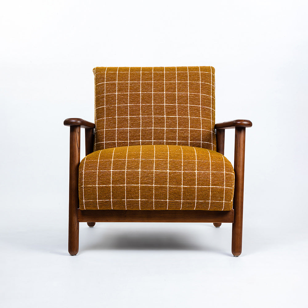 Sanei Boucle Chair with Wood