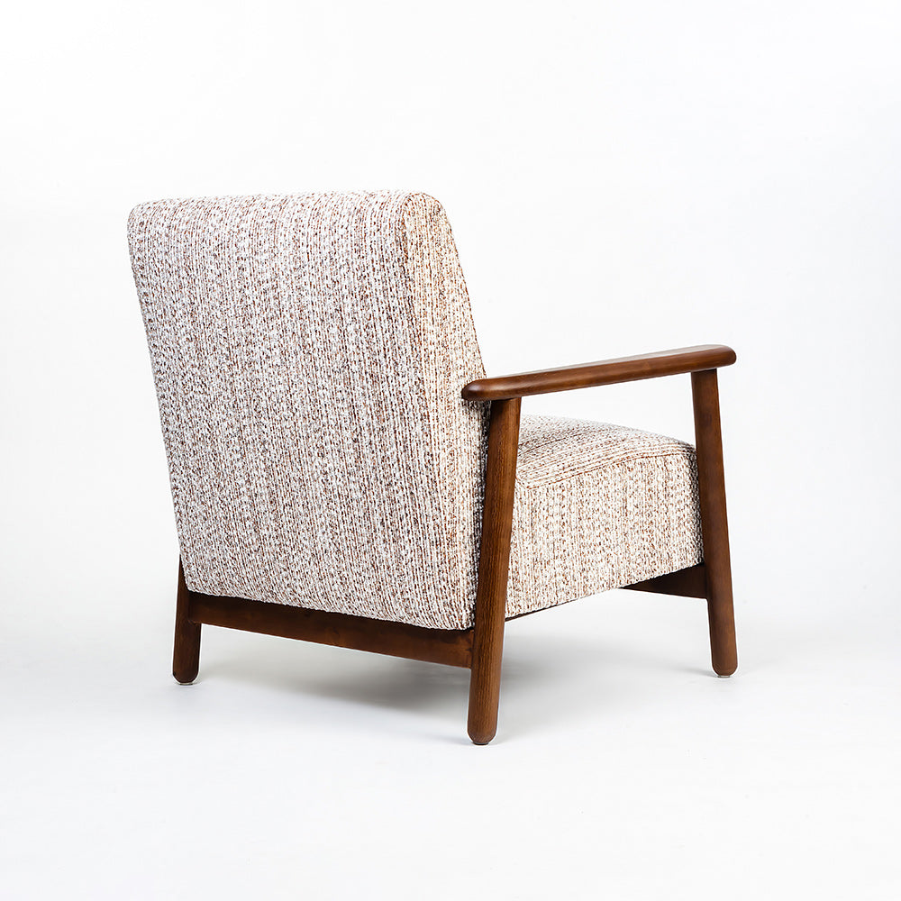 Florie Boucle Chair with Wood