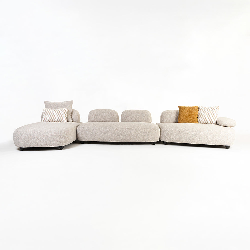 Laughy Boucle 5 Seater Sofa Set