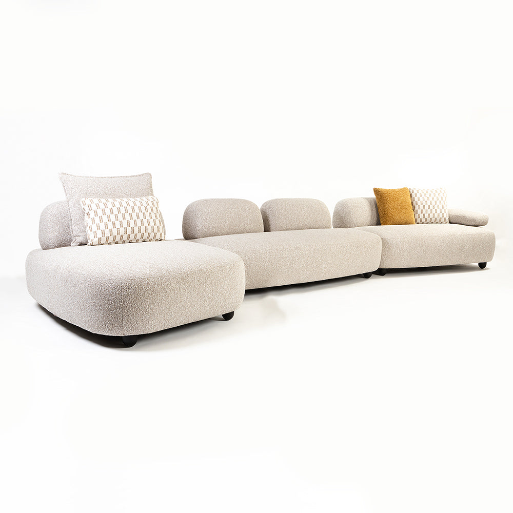 Laughy Boucle 5 Seater Sofa Set