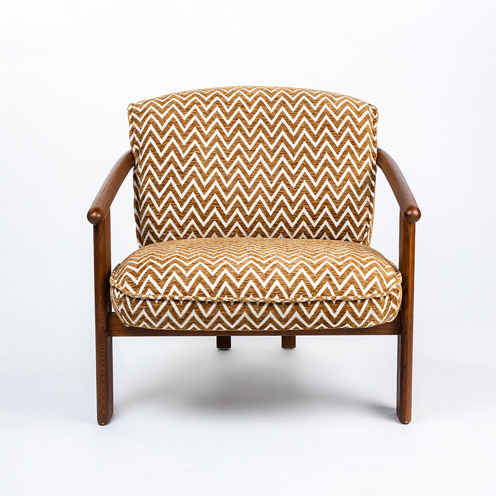 Shyne Boucle Chair with Wood