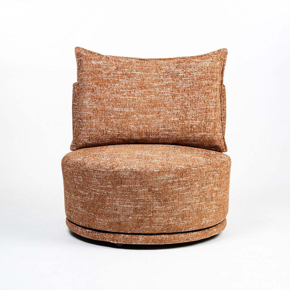 Samy Boucle Chair with Wood