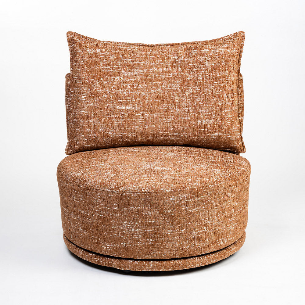 Samy Boucle Chair with Wood