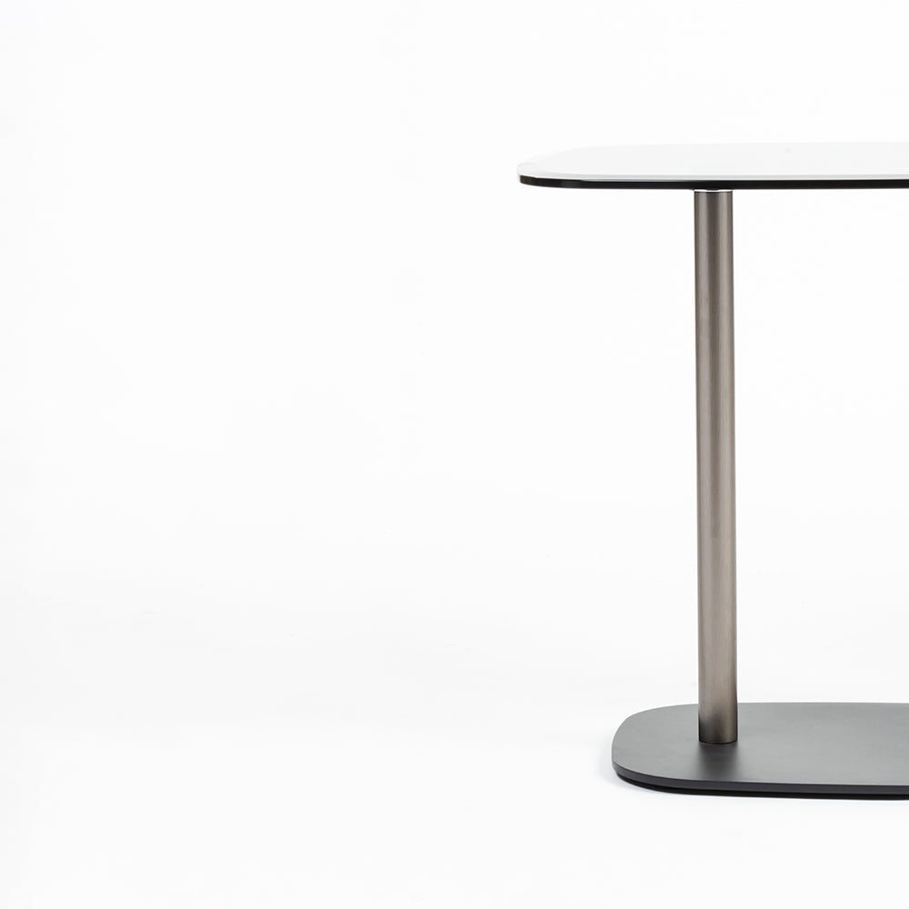 Glass Halo Accent Table with Metal Base