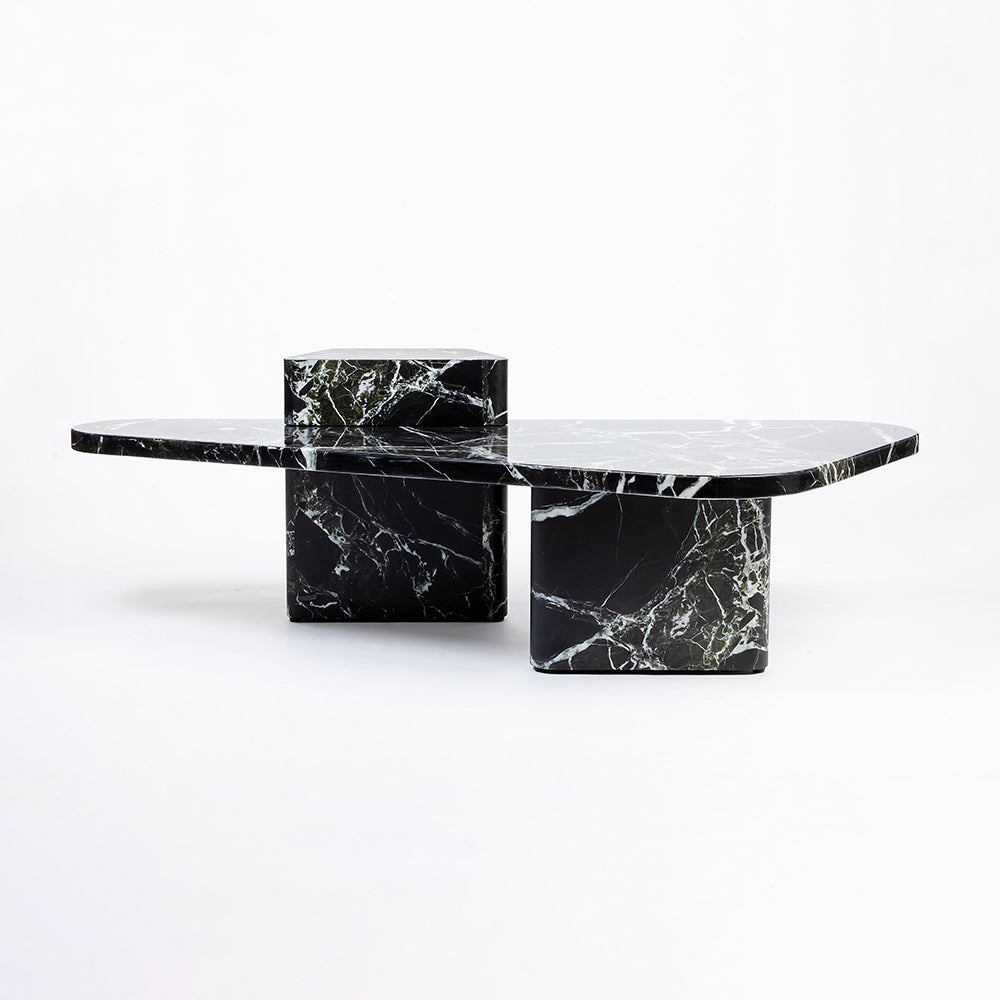 Marble Bronski Coffee Table with Metal Legs