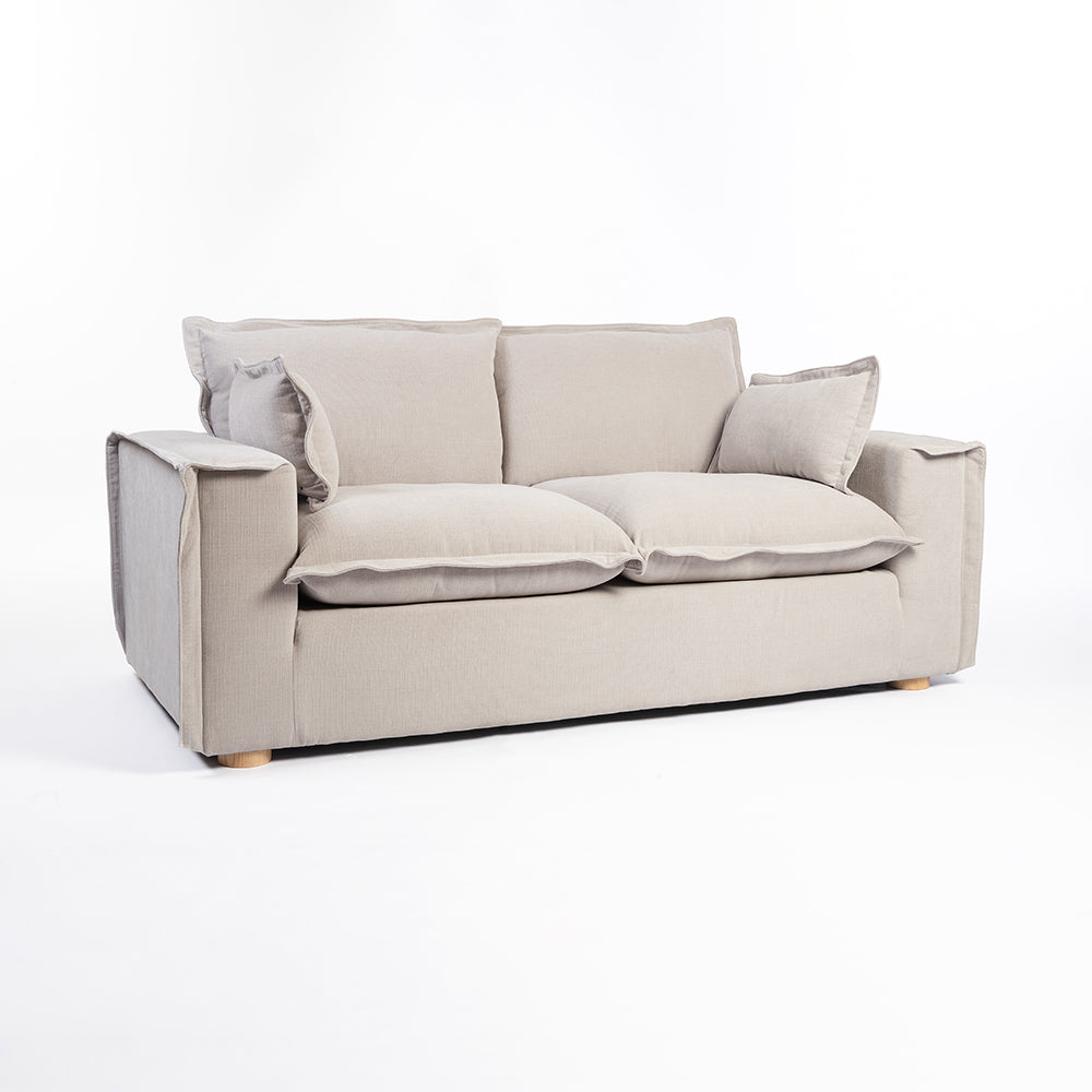 Chenille Fergie 2-Seater Sofa - Stone