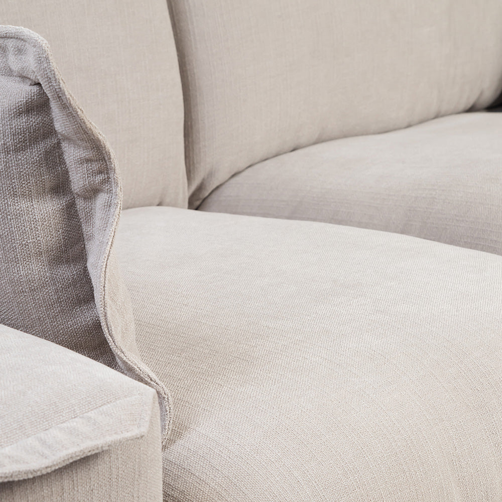 Chenille Fergie 2-Seater Sofa - Stone
