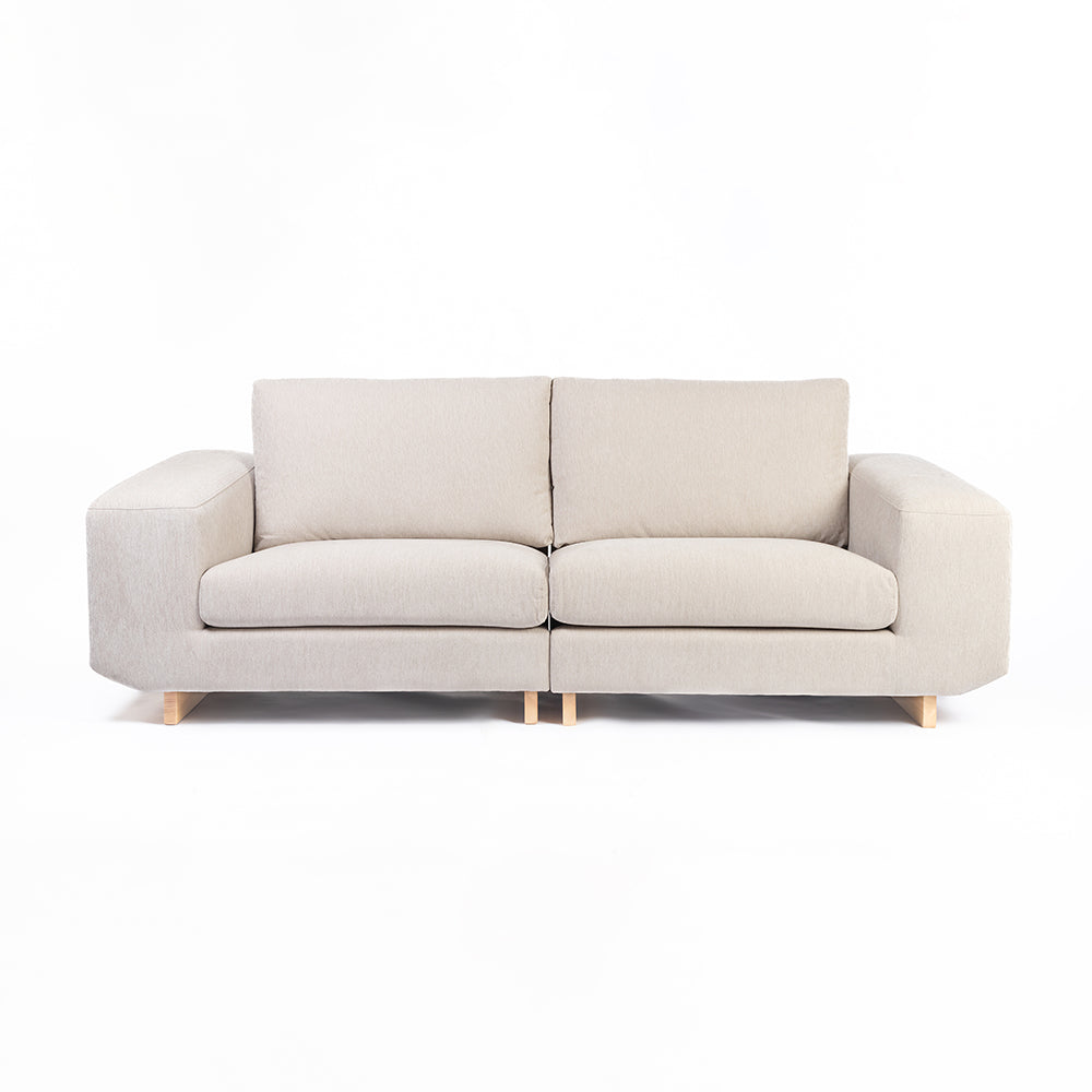 Velvet Kiko 2-Seater Sofa - Fifty Shade