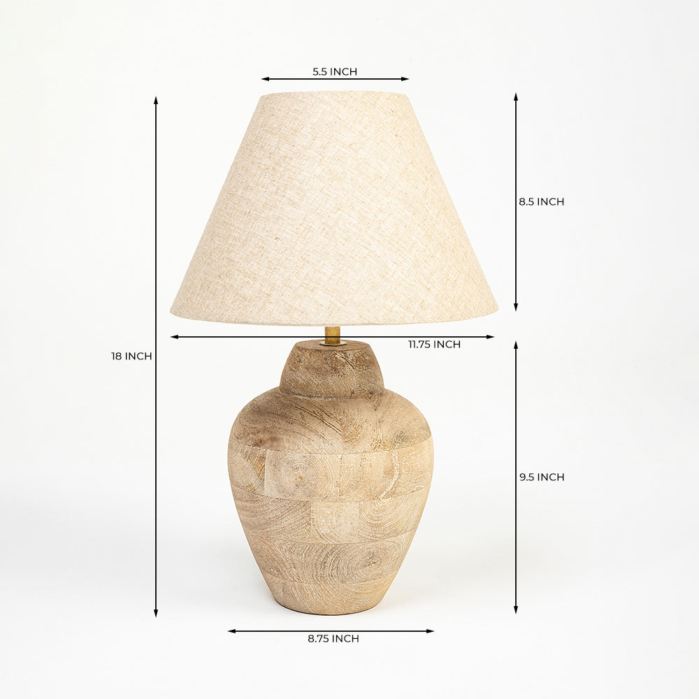 Kaus Wooden Table Lamp