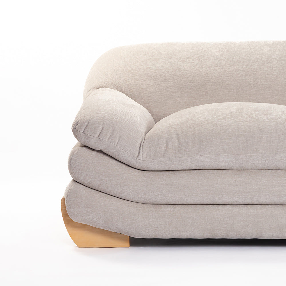 Velvet Gianco 5-Seater Sofa - Sand