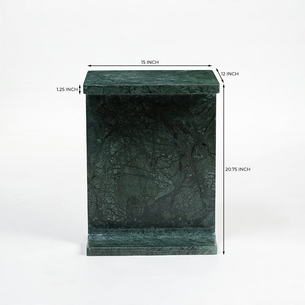 Honey Accent Table - Green Marble