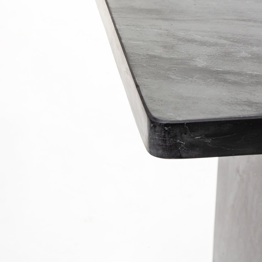 Honey Accent Table - Black Malaachi Marble