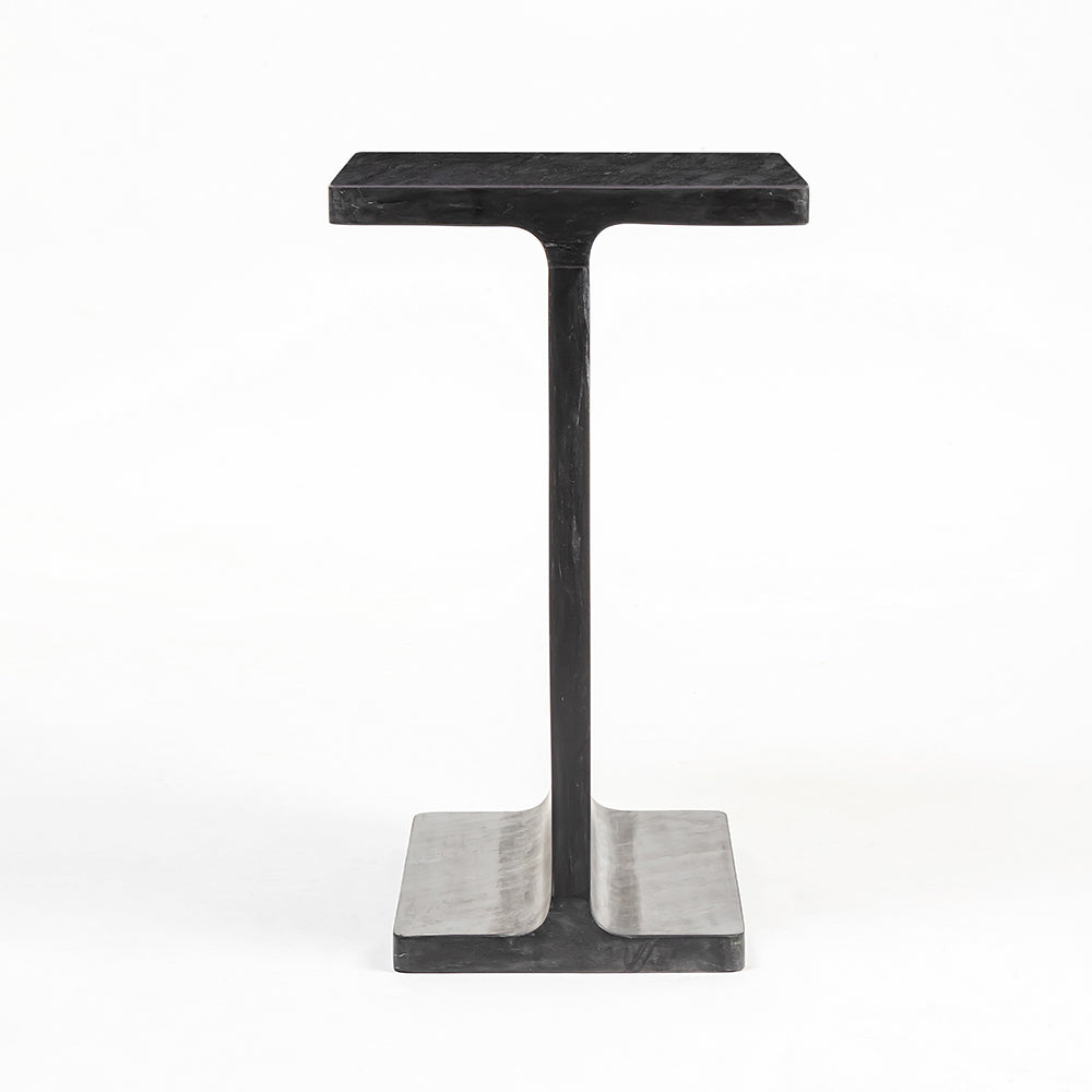 Honey Accent Table - Black Malaachi Marble