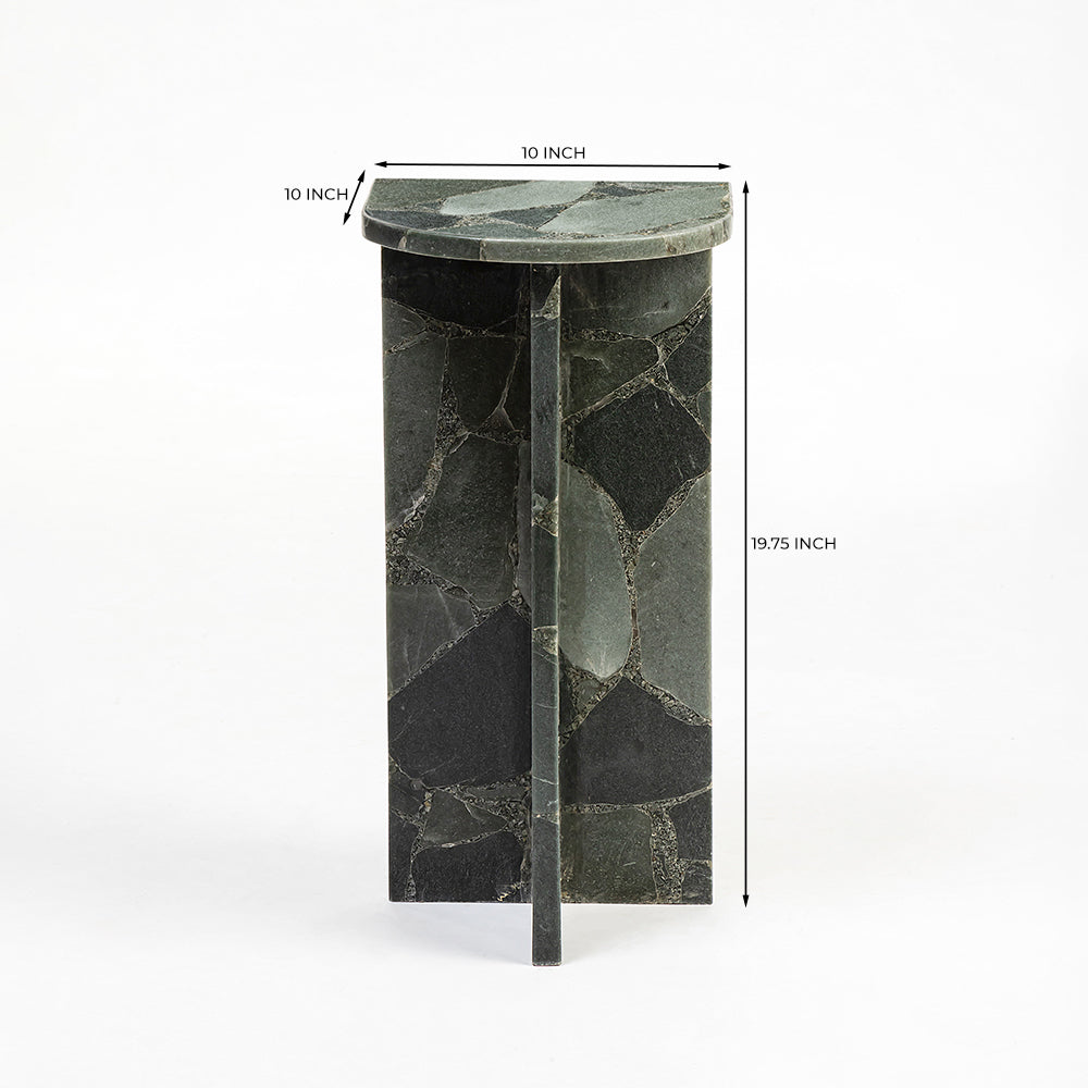 Green Marble Malive Accent Table