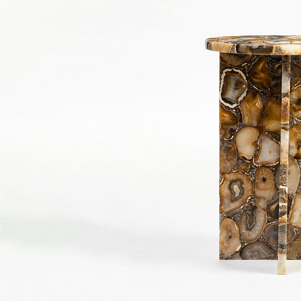 Agate Marble Kiliman Accent Table