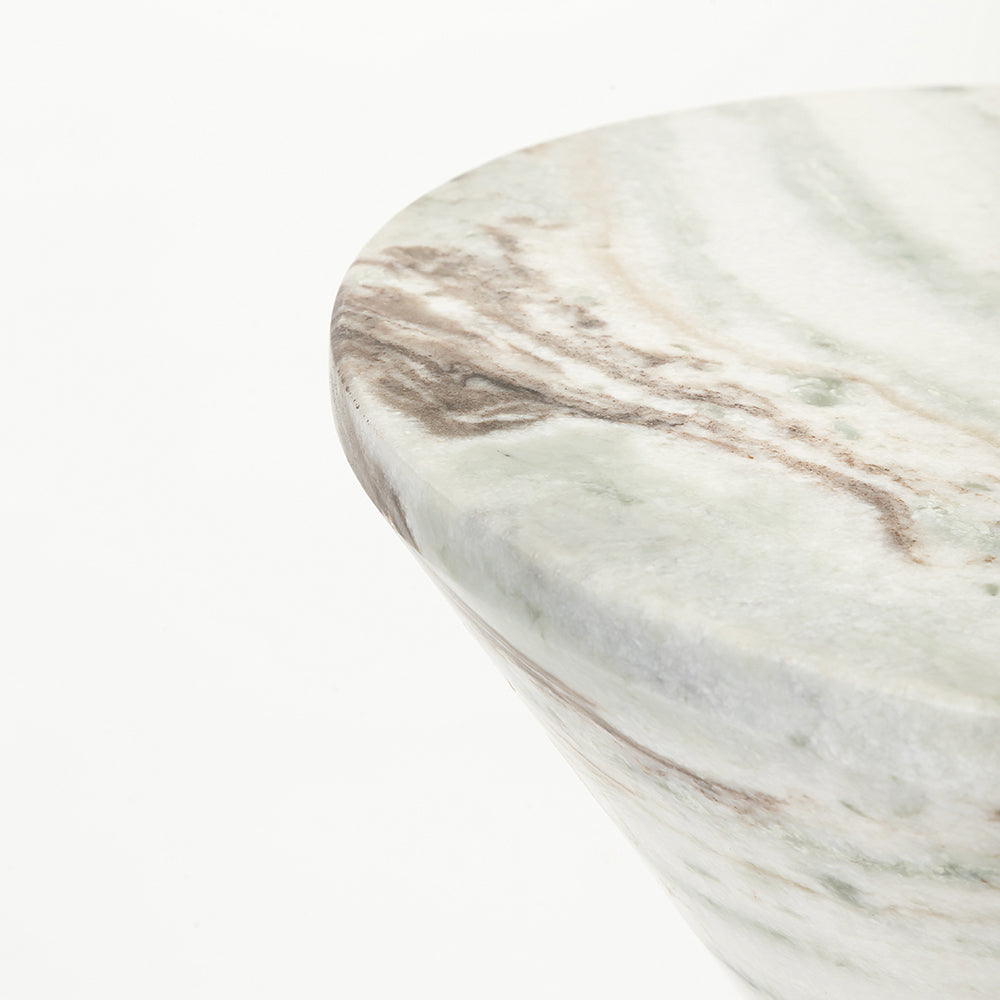Obelisk Accent Table - Green Marble
