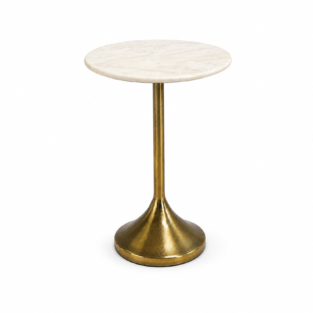 Imani Marble Accent Table with Metal