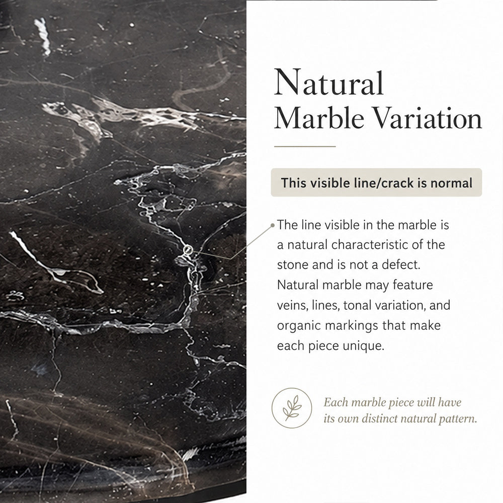 Mitski 2-Tier Marble Console Table with Metal