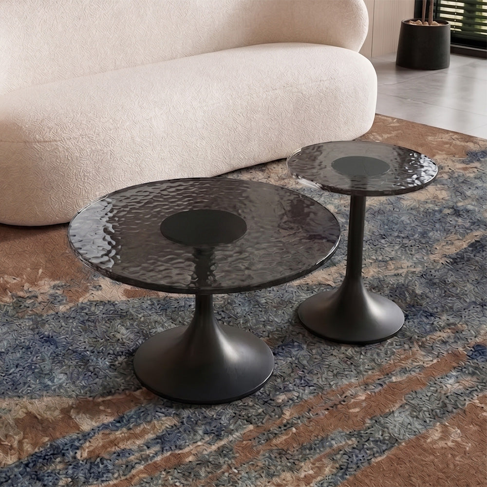 Yemi Aluminum Coffee Table Set of 2