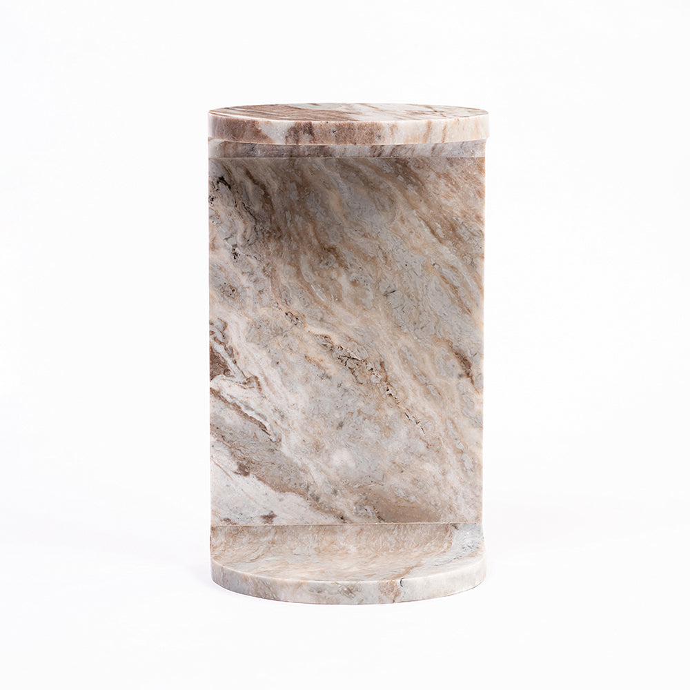 Vager Accent Table - Sawar Marble