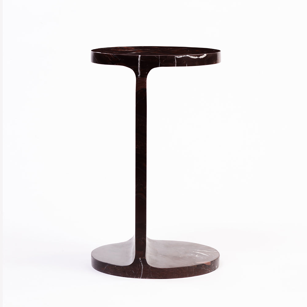 Vager Accent Table - Red Jasper Marble