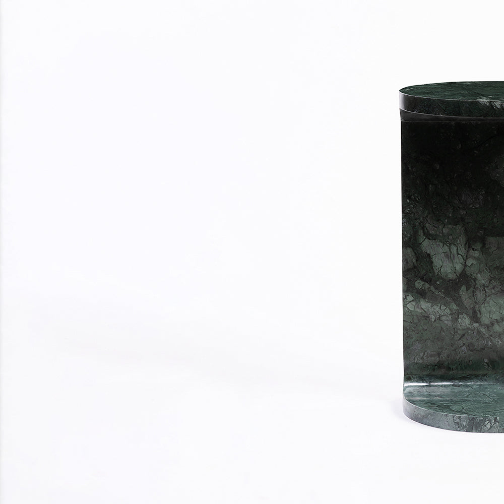 Vager Accent Table - Green Marble