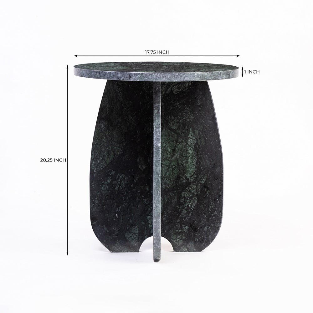 Sauti Green Marble Accent Table